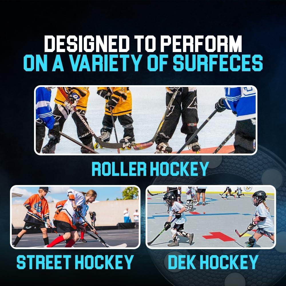 Paquete de 3 Pucks de Hockey Premier Sports - 7.62 cm