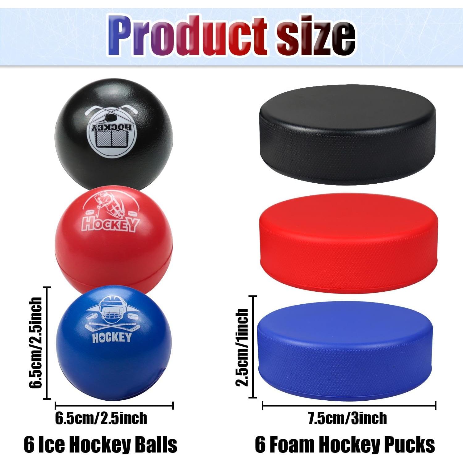 Pelotas de Hockey de Espuma APUXXJUPA - 12 Unidades 6.5 cm