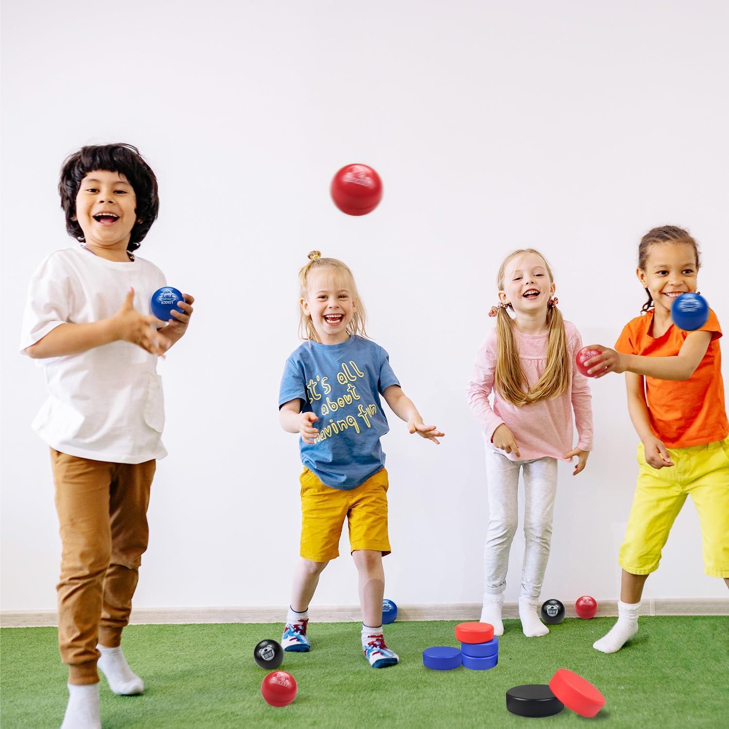 Pelotas de Hockey de Espuma APUXXJUPA - 12 Unidades 6.5 cm