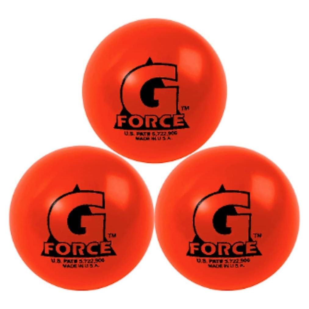 Pelotas de Hockey Calle Mylec G-Force Naranjas Set de 3