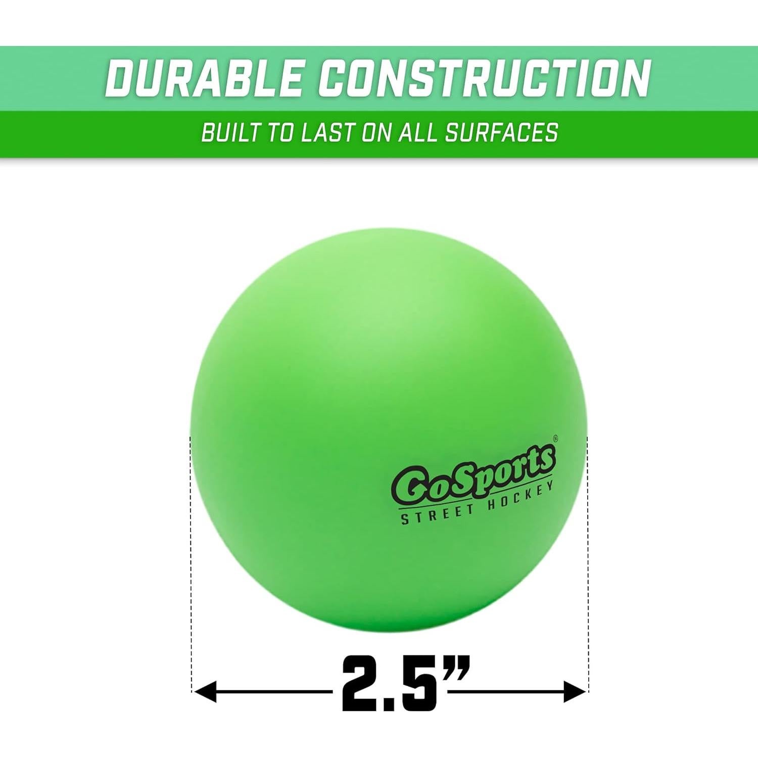 Pelotas de Hockey Callejero GoSports - Paquete de 6 Unidades