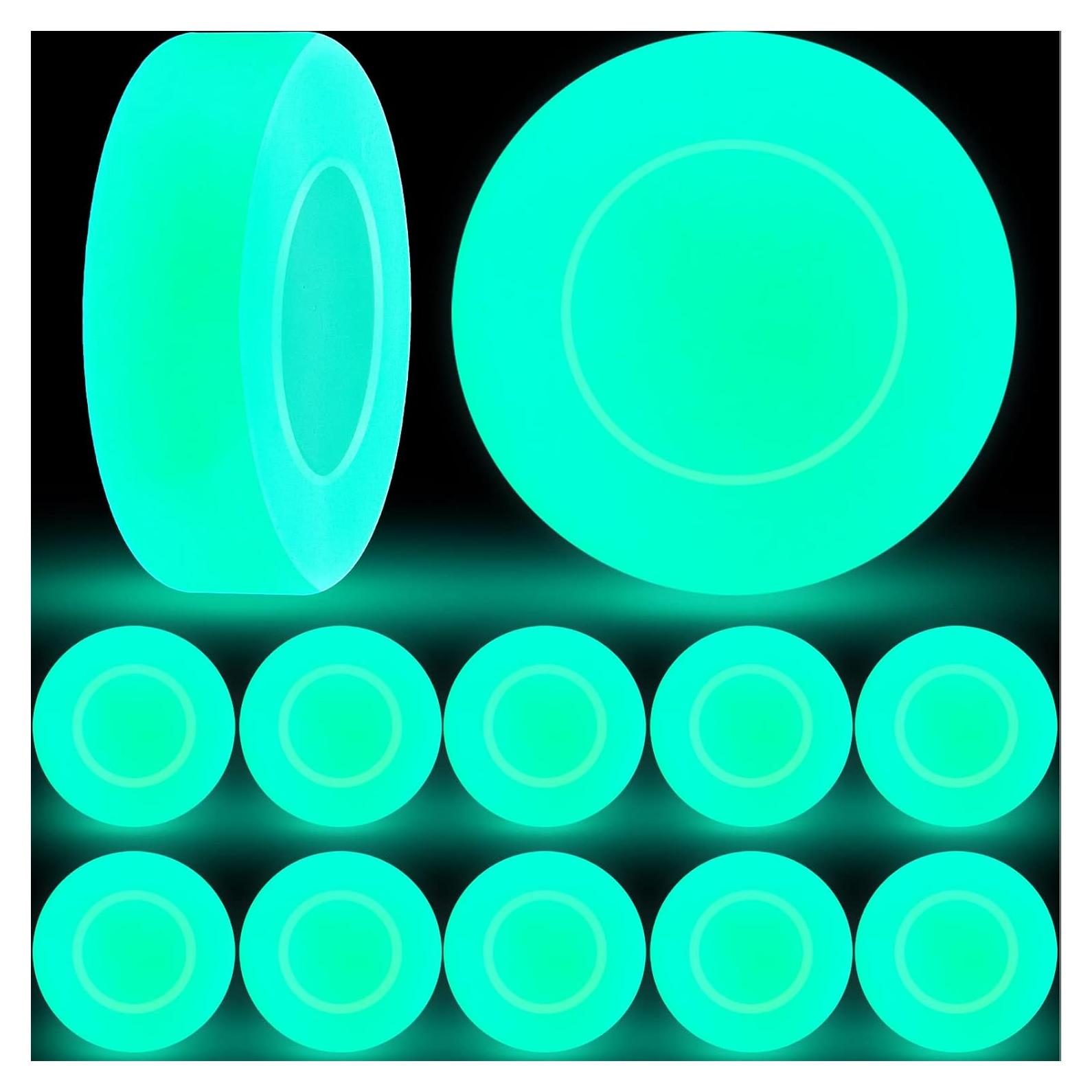 Discos de Hockey sobre Hielo Deekin que Brillan en la Oscuridad - Paquete de 4