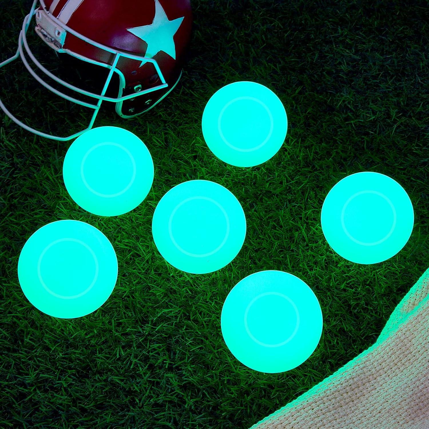 Discos de Hockey sobre Hielo Deekin que Brillan en la Oscuridad - Paquete de 4