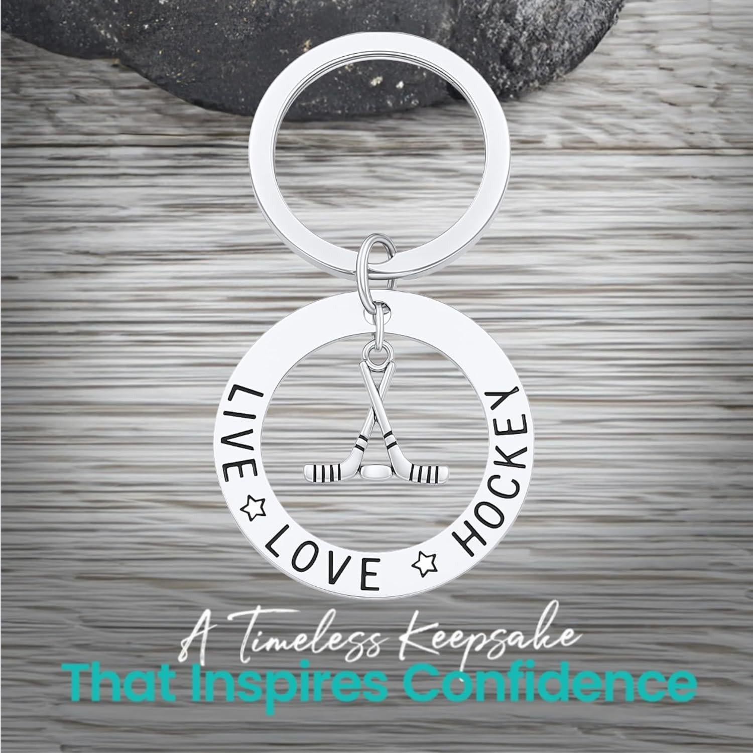 Llavero de Hockey Colección Infinita con Encanto Plata