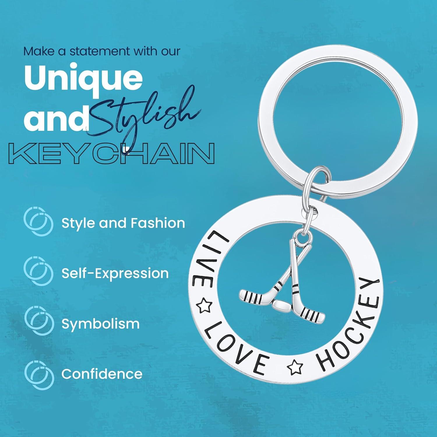 Llavero de Hockey Colección Infinita con Encanto Plata