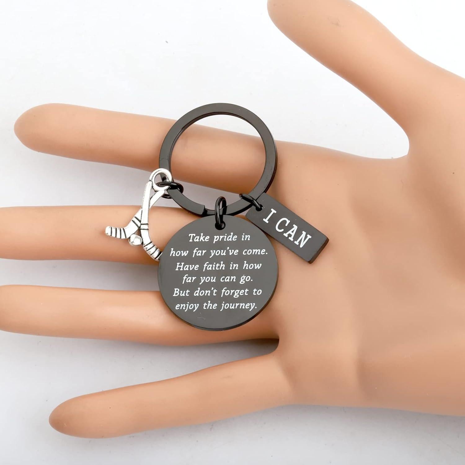 Llavero de Hockey sobre Hielo FUSTMW - Acero Inoxidable 3 cm