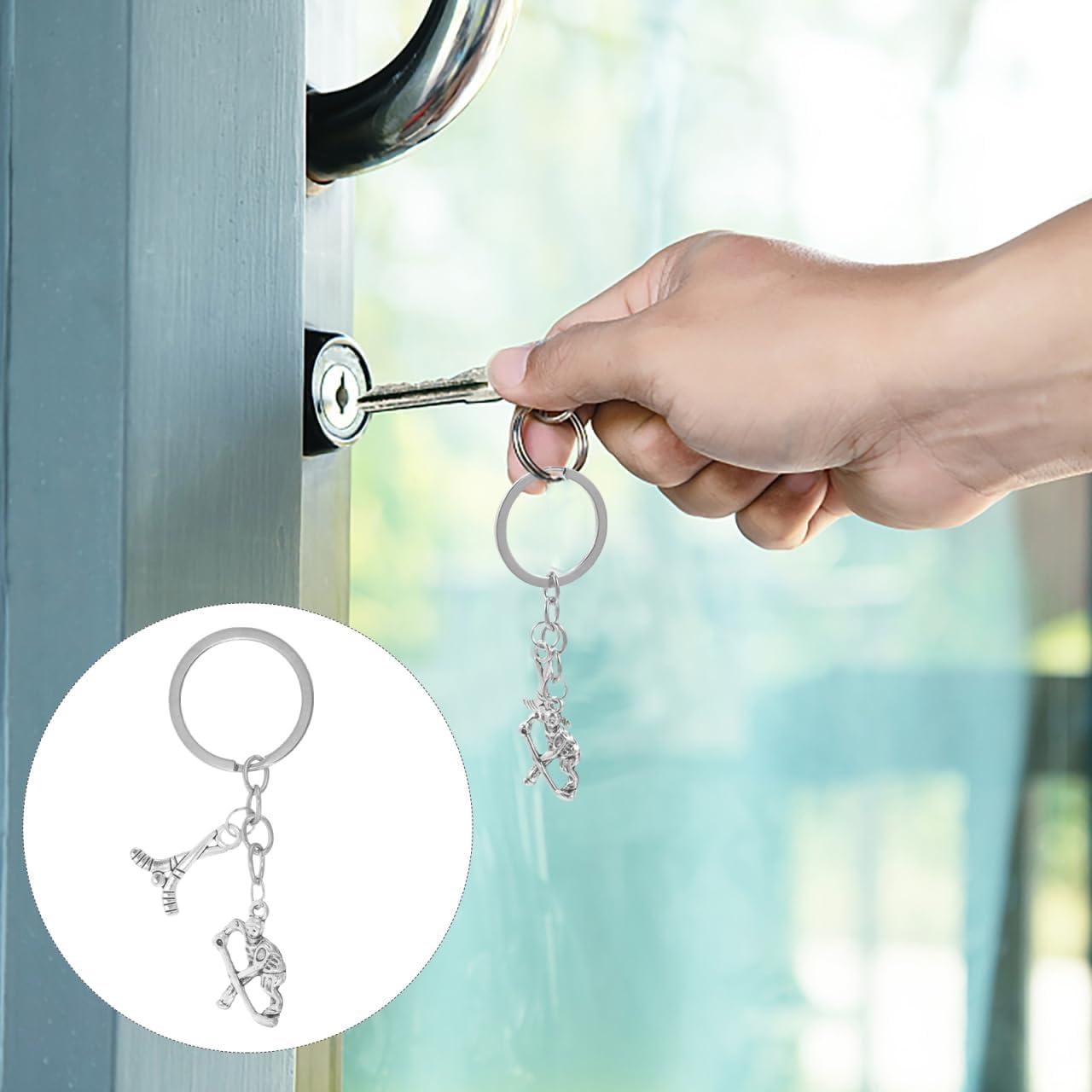 Llavero de Metal Mipcase Hockey sobre Hielo 8x3cm Unisex