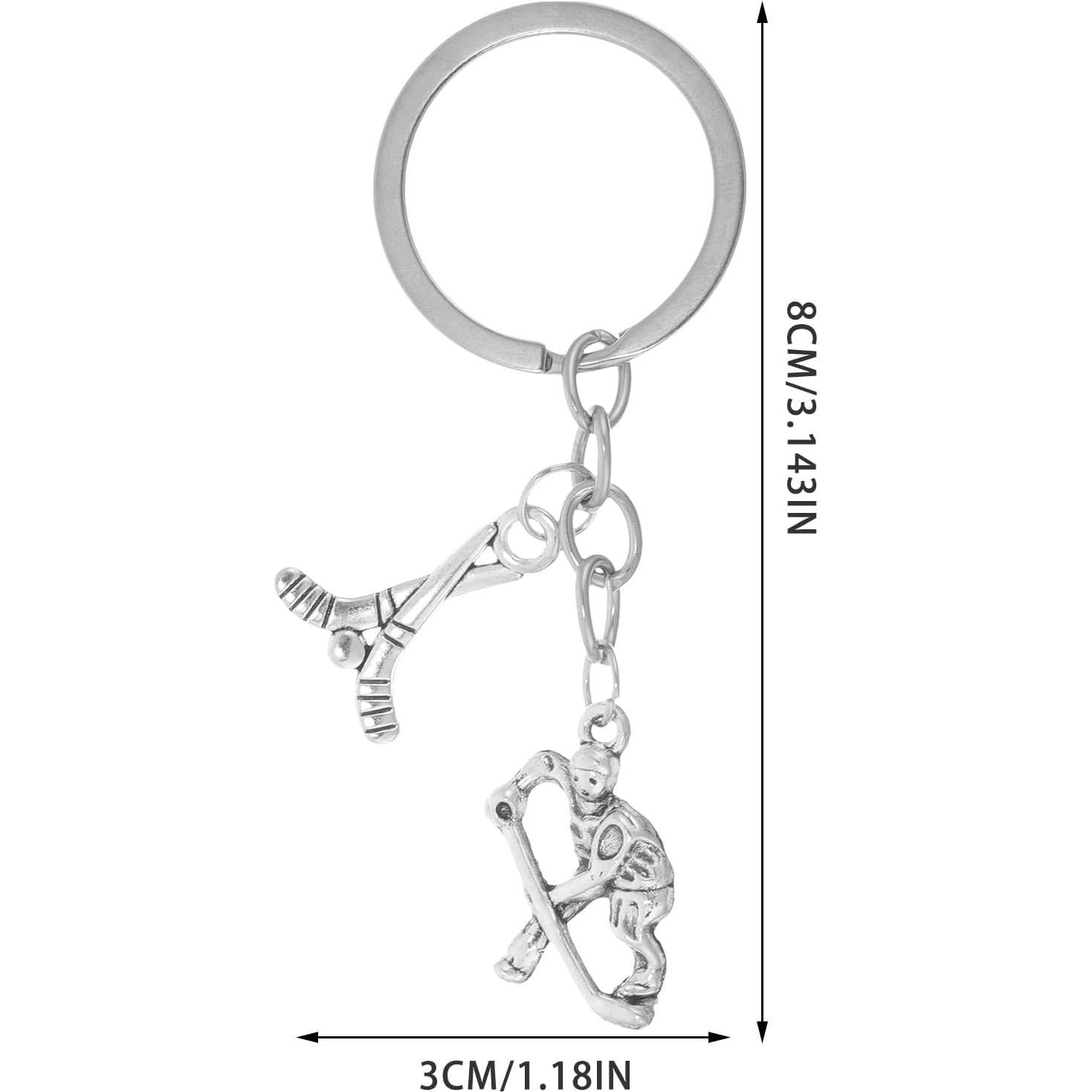 Llavero de Metal Mipcase Hockey sobre Hielo 8x3cm Unisex