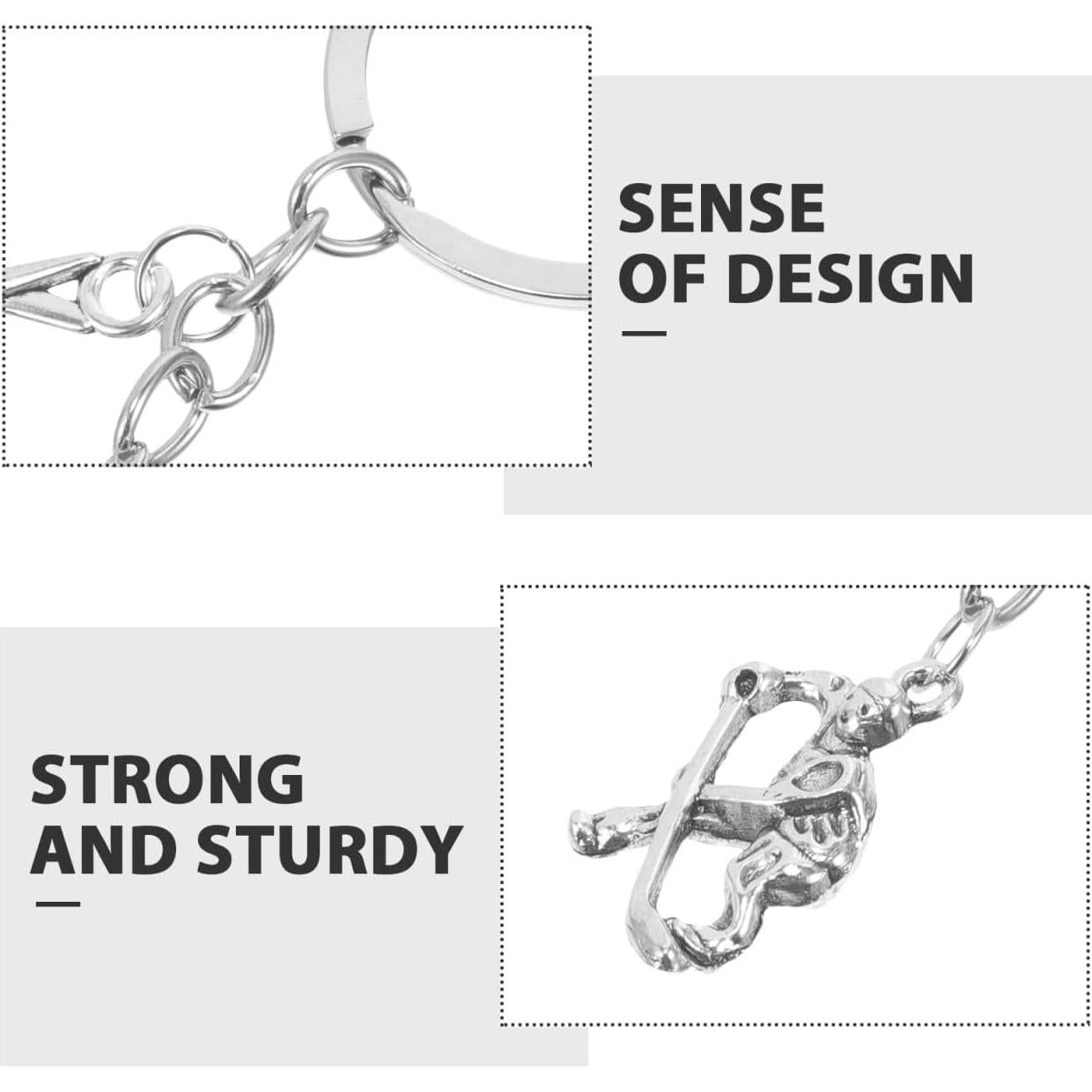 Llavero de Metal Mipcase Hockey sobre Hielo 8x3cm Unisex