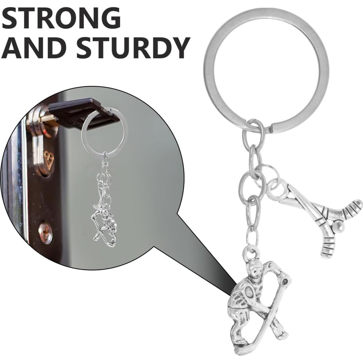 Llavero de Metal Mipcase Hockey sobre Hielo 8x3cm Unisex