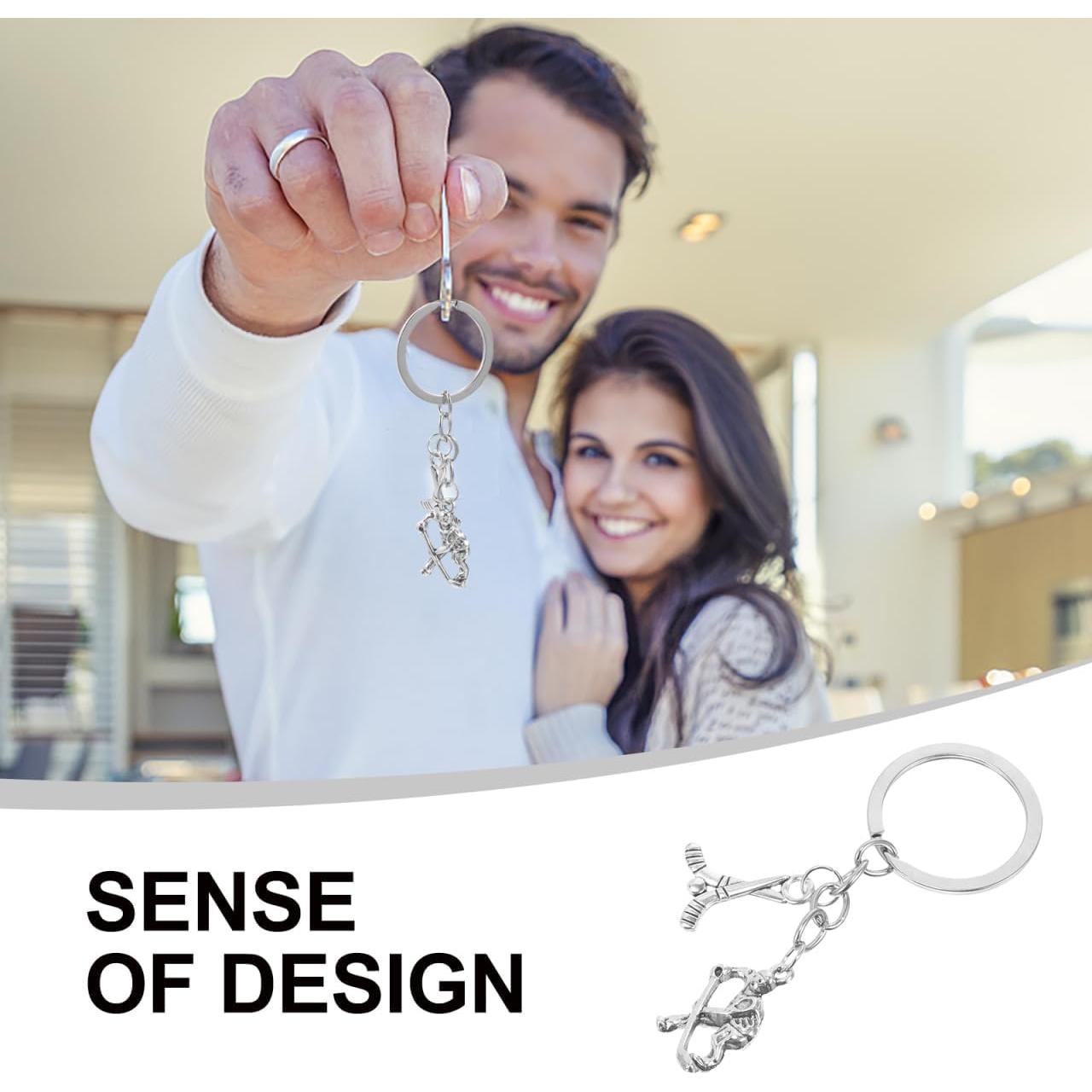 Llavero de Metal Mipcase Hockey sobre Hielo 8x3cm Unisex