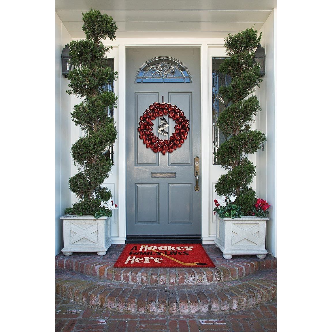 Adorno de Patines de Hockey Abbott de Resina Negro 6.5cm