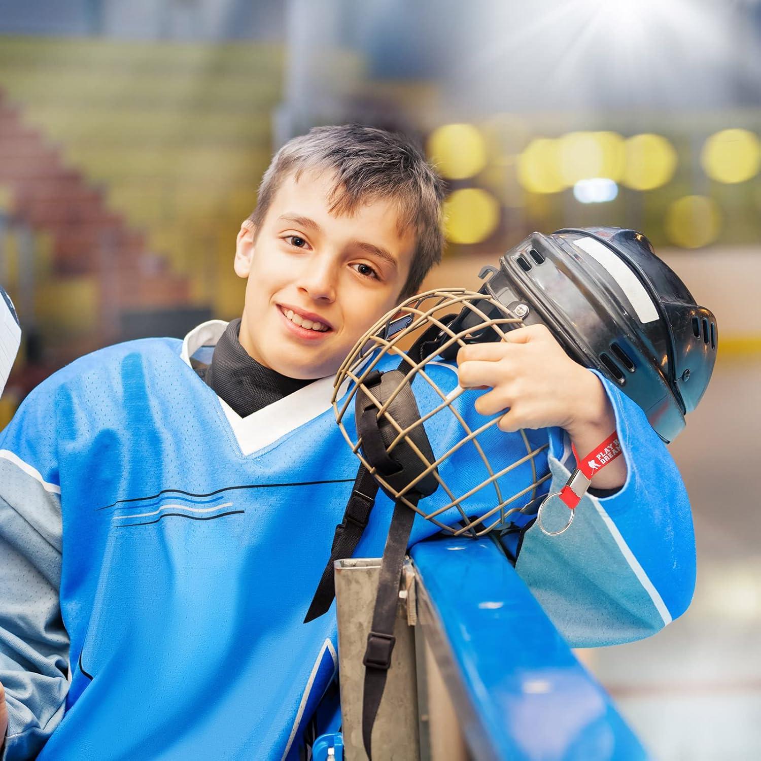 30 Llaveros Motivacionales de Hockey Inbagi - Silicona y Metal