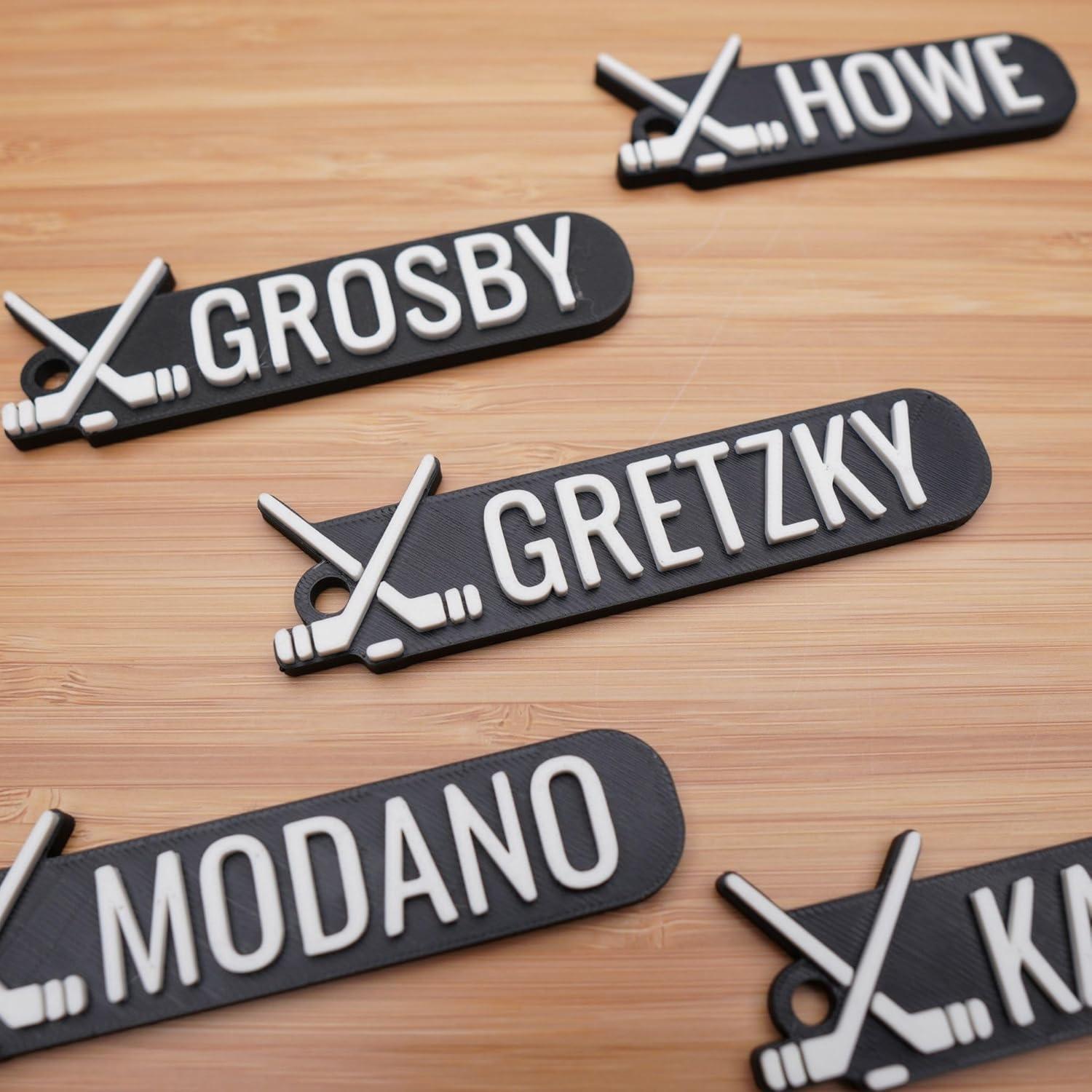 Llavero Personalizado de Hockey con Nombre - Regalo Único