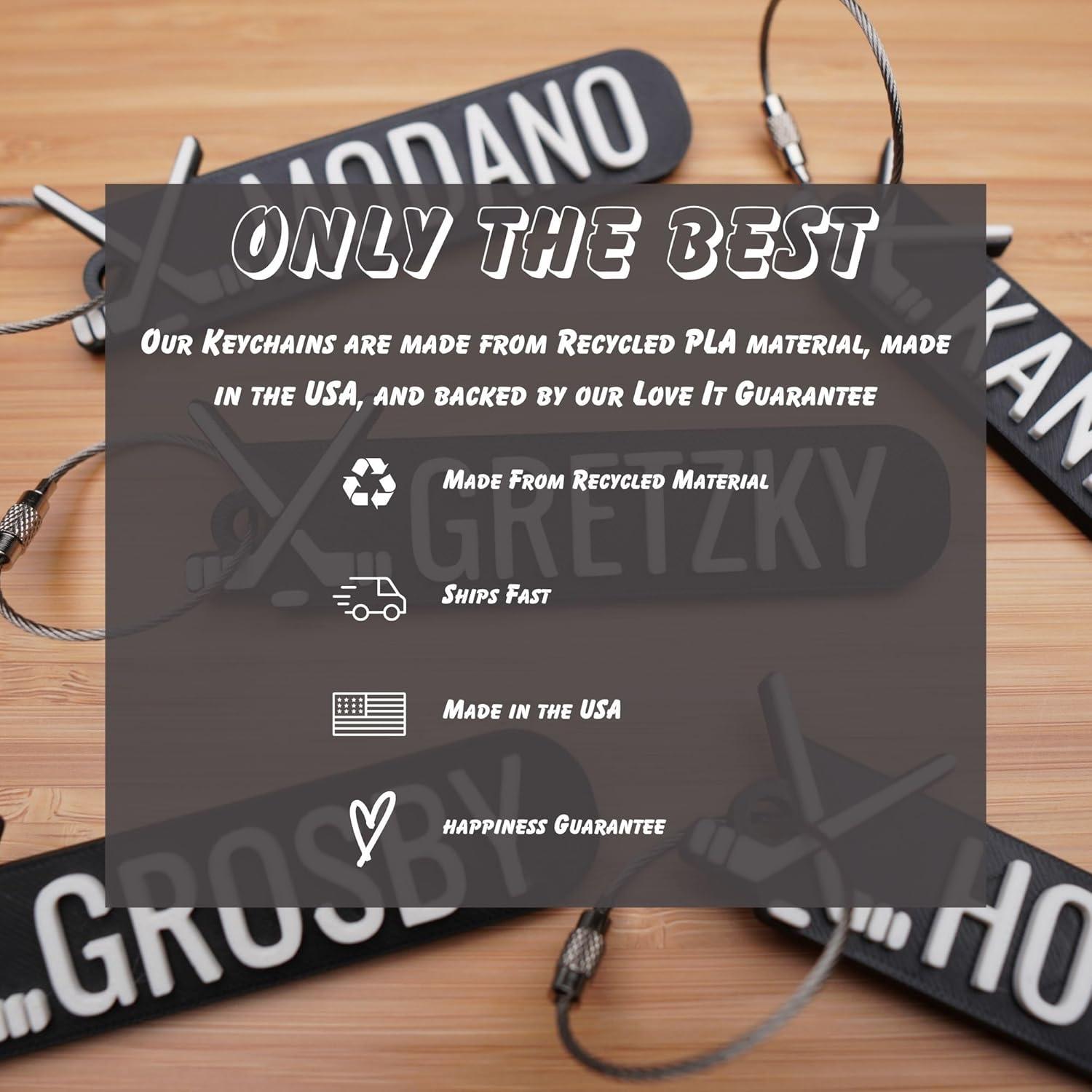 Llavero Personalizado de Hockey con Nombre - Regalo Único