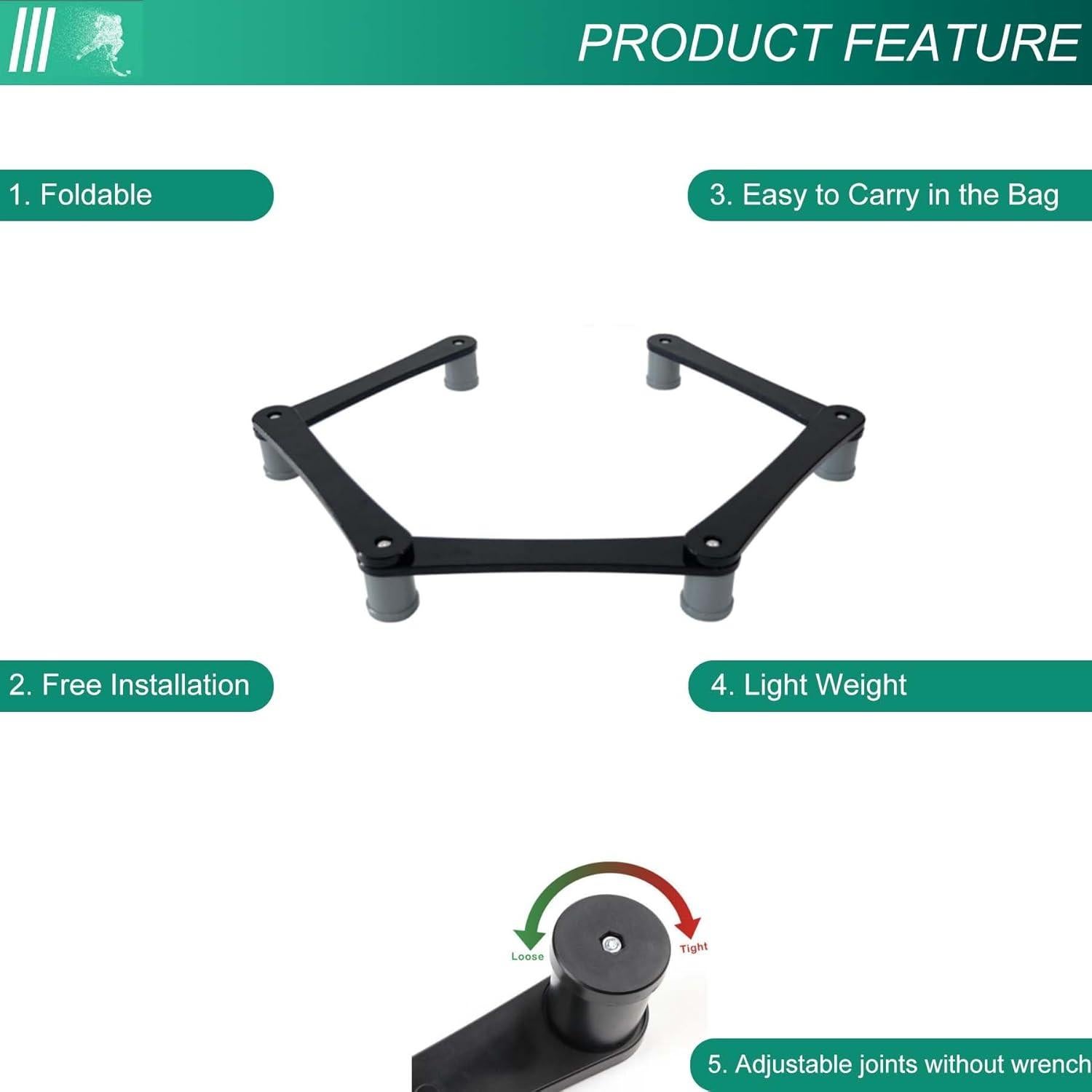 Entrenador de Hockey Fenduoer FIH-Parent - Herramienta Ajustable 5 Secciones