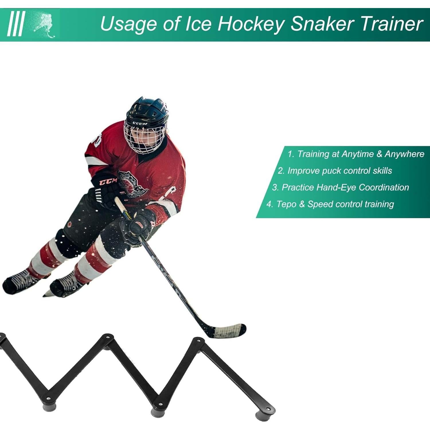 Entrenador de Hockey Fenduoer FIH-Parent - Herramienta Ajustable 5 Secciones