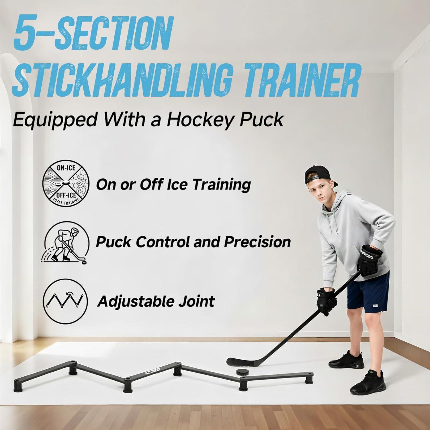 Entrenador de Stick de Hockey PodiuMax 5 Secciones ABS 0.77kg