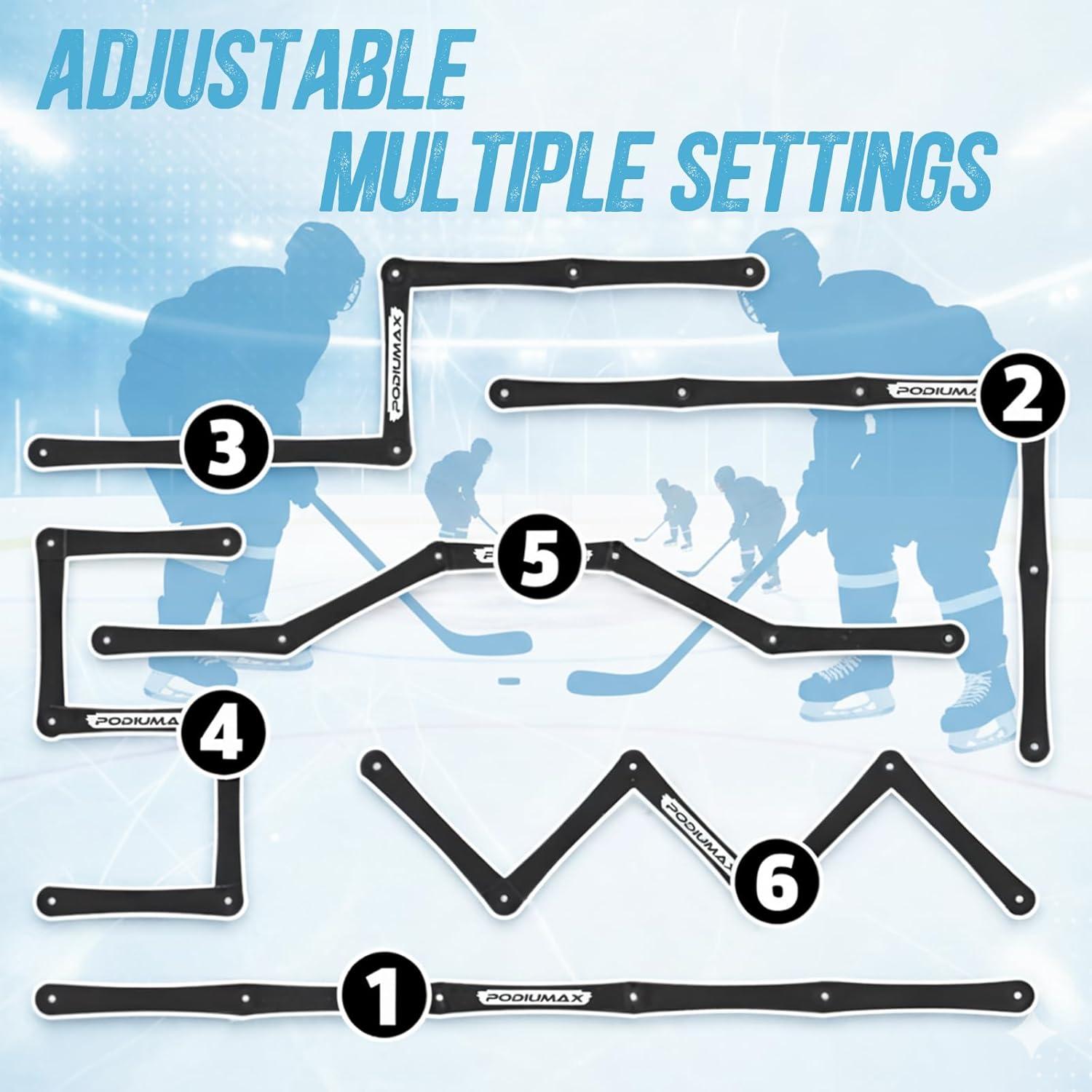 Entrenador de Stick de Hockey PodiuMax 5 Secciones ABS 0.77kg