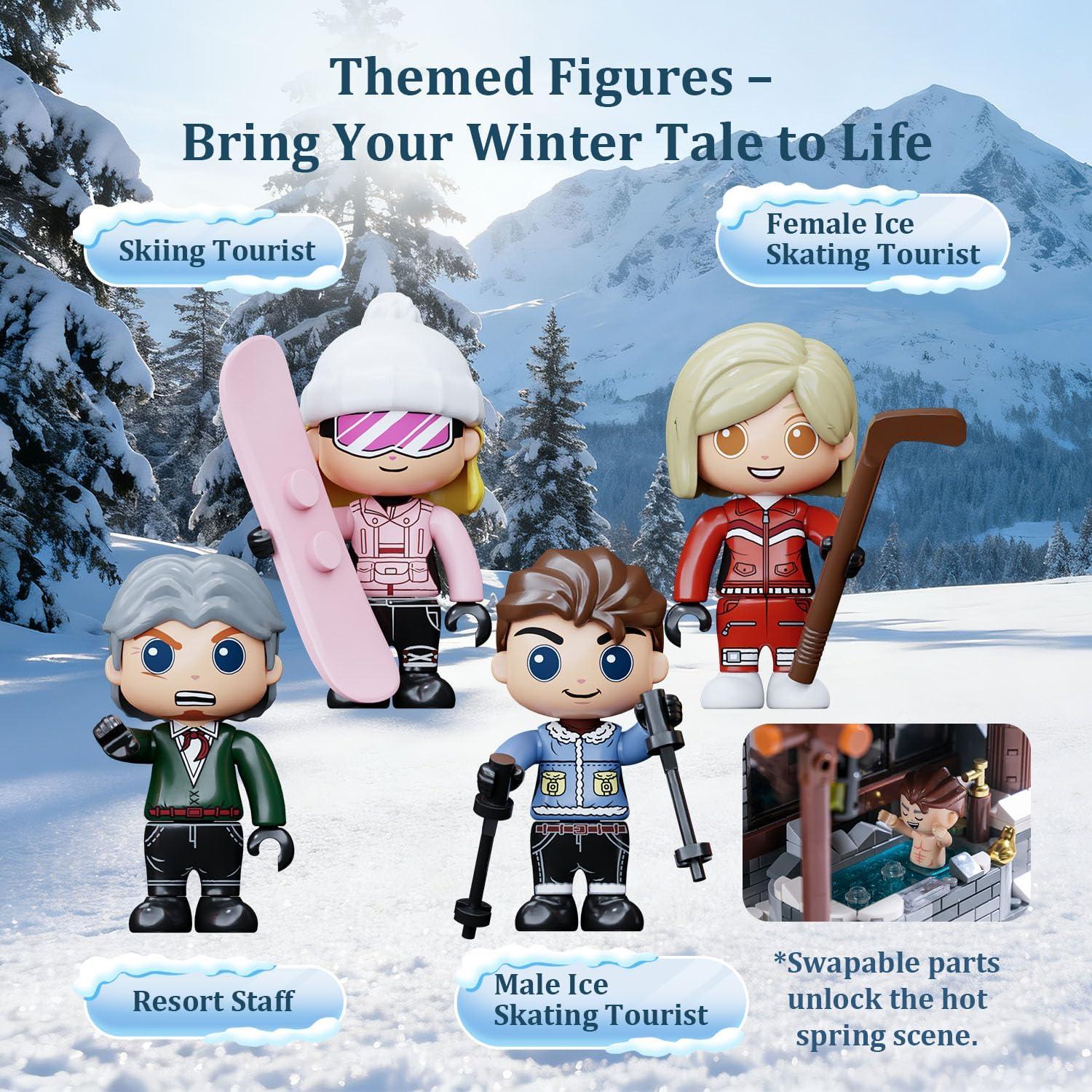 Conjunto Cabaña de Esquí PANTASY 3 Pisos con Teleférico