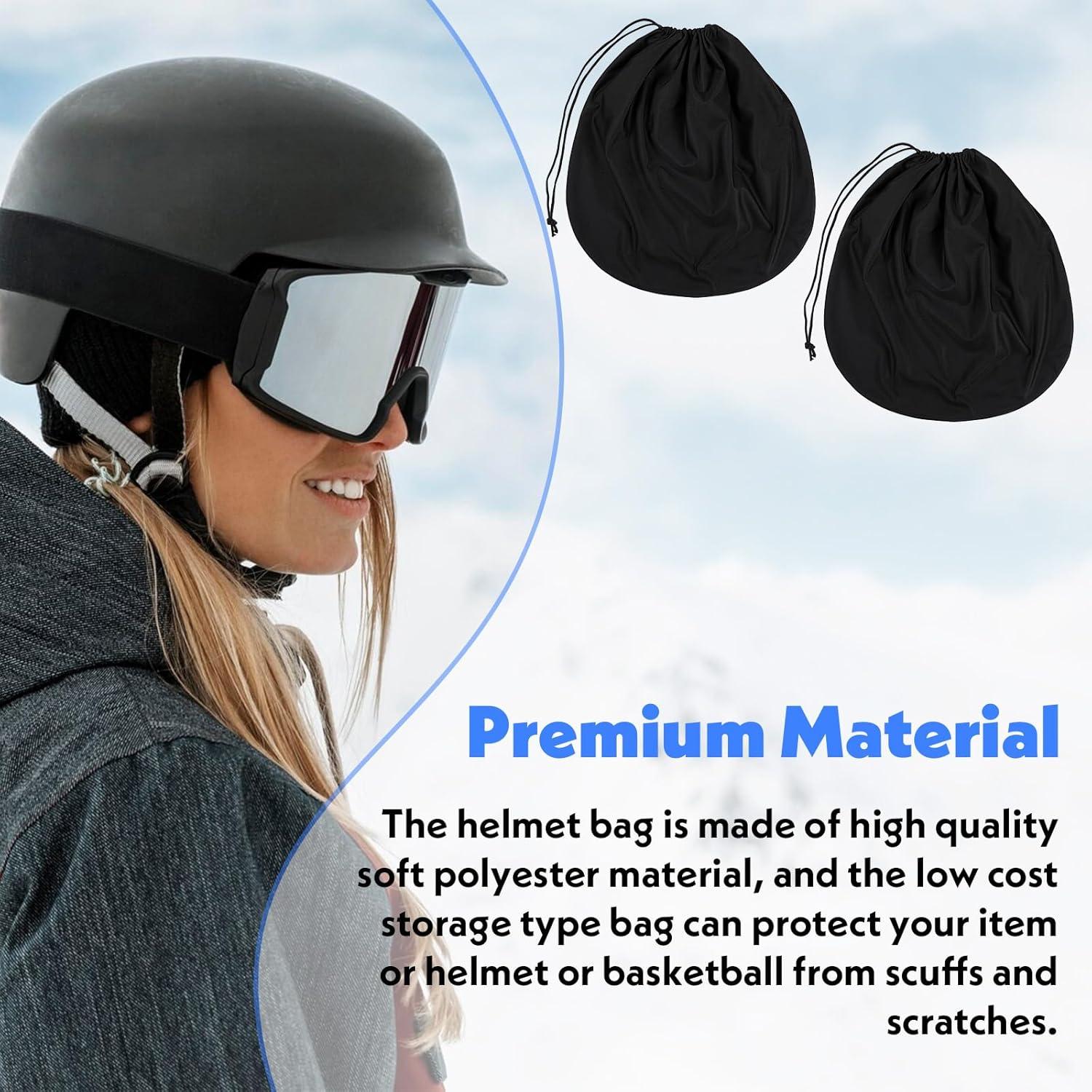 Paquete de 2 Bolsas para Casco Ptwola 23.5x12 cm Negro