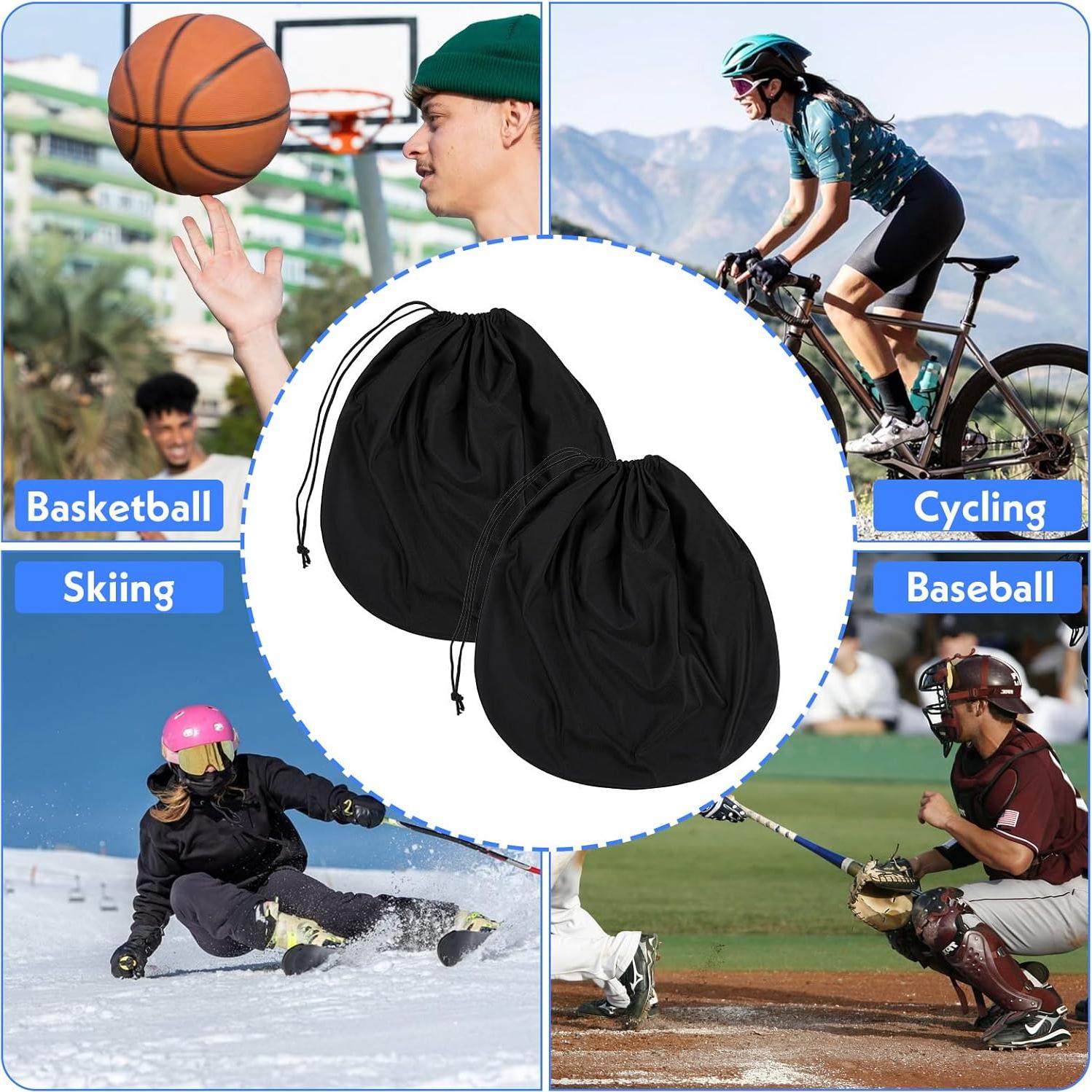 Paquete de 2 Bolsas para Casco Ptwola 23.5x12 cm Negro