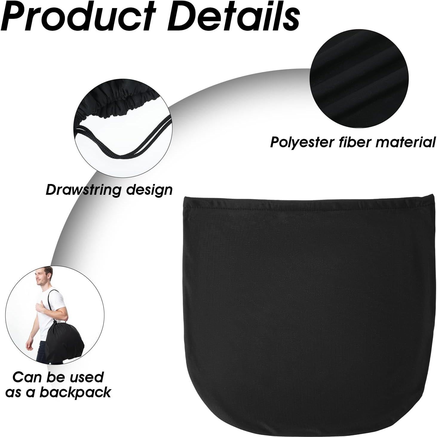 Bolsa para Casco Bremorou Negra 43x45 cm Ligera con Cierre