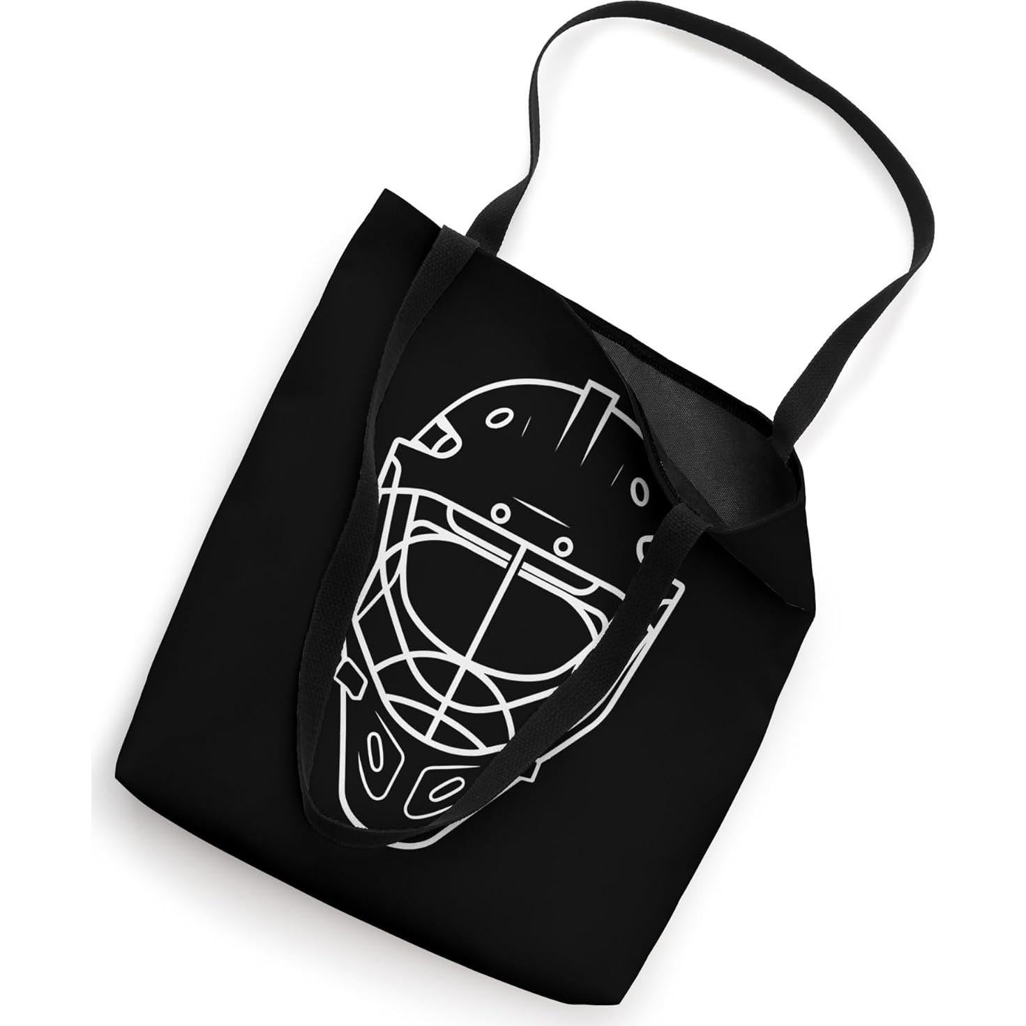 Bolsa Tote Hockey sobre Hielo Casco Diseño Lineal 40.6 cm