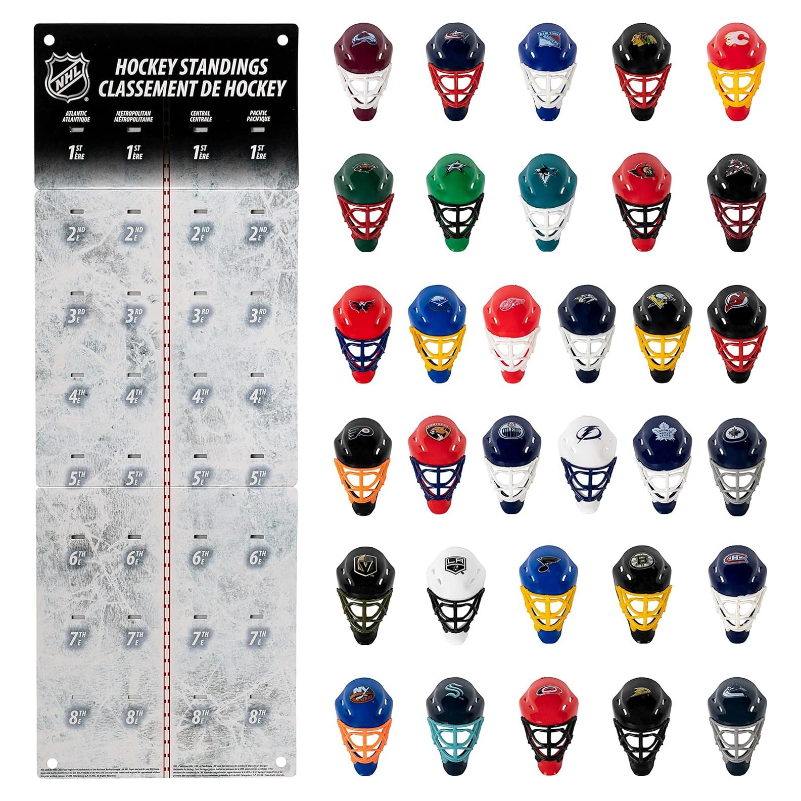 Rastreador de Máscaras de Portero NHL Franklin Sports - 32 Equipos