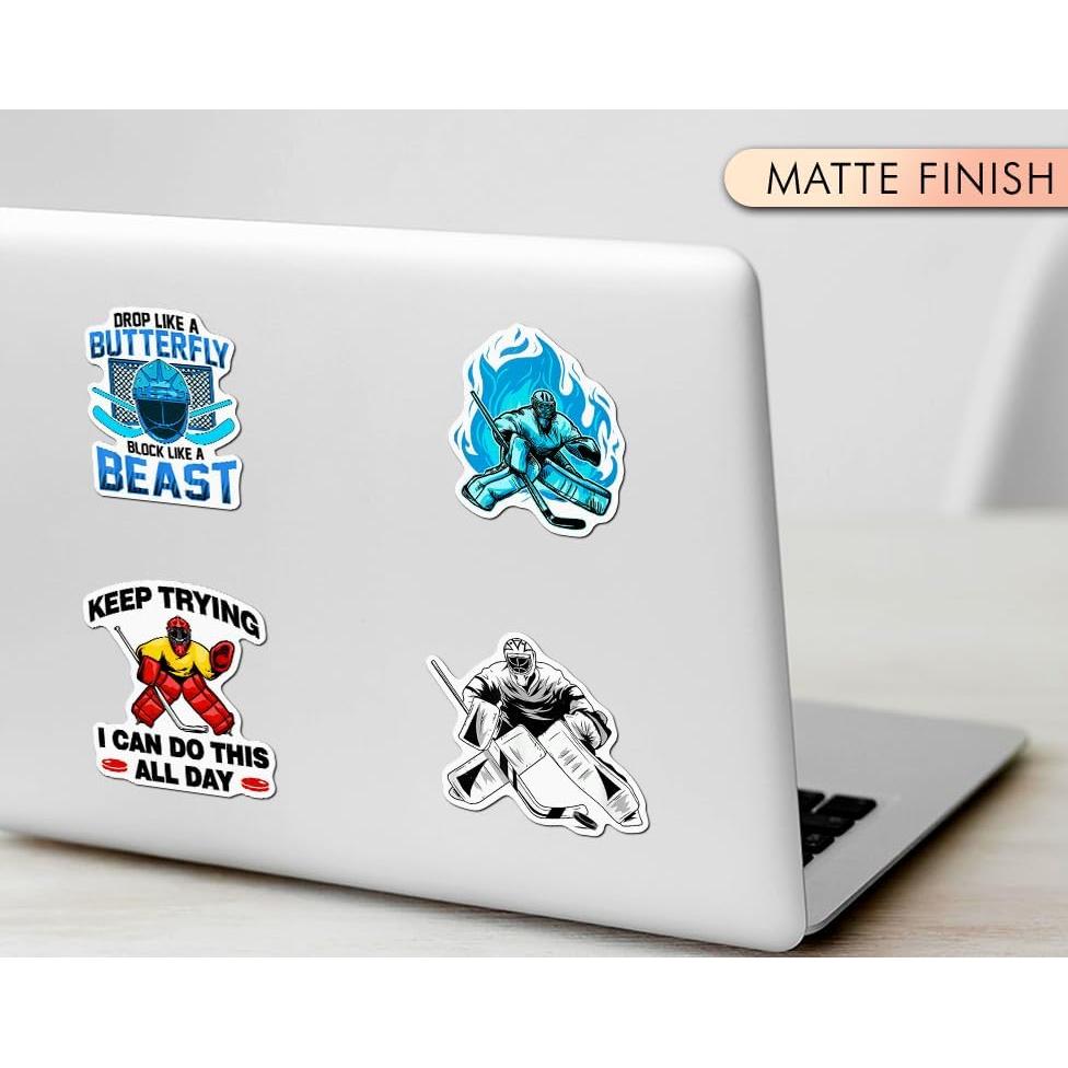 Calcomanías de Portero de Hockey AOMAT77 - 5 Piezas Impermeables