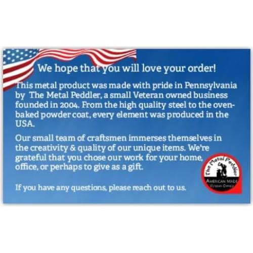 Soporte para Medallas de Hockey The Metal Peddler 36.8 cm 10 Ganchos