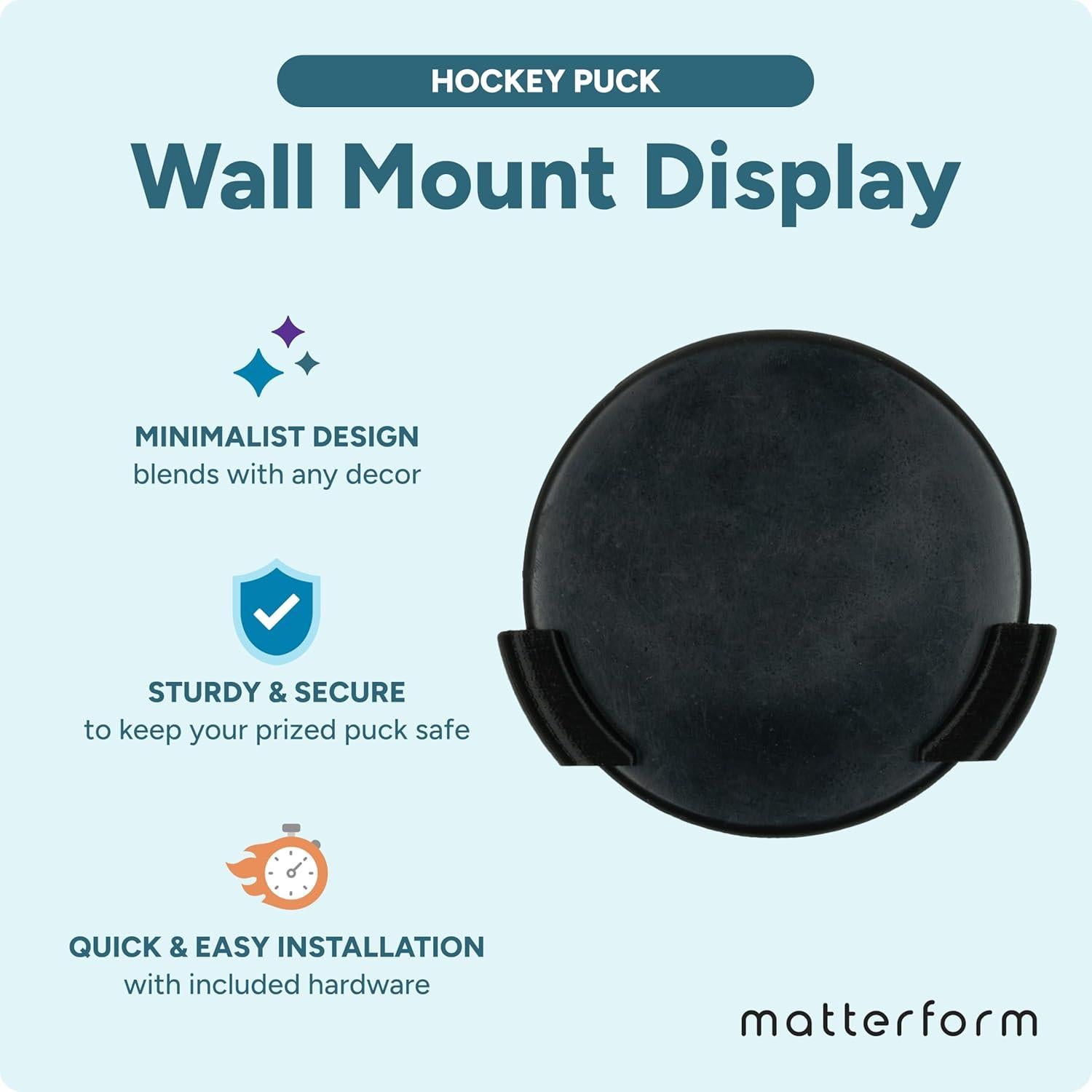 Soporte de Puck de Hockey Montaje en Pared Matterform - Paquete de 2