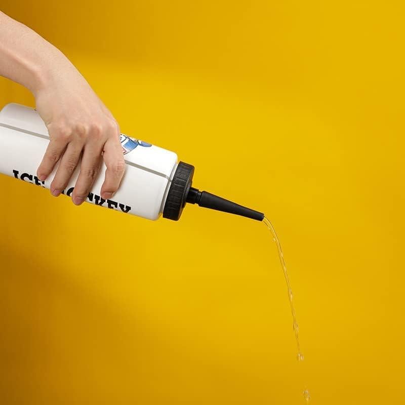 Botella de Agua Squeeze 1 L CLA JLT con Pajilla Larga Deportiva