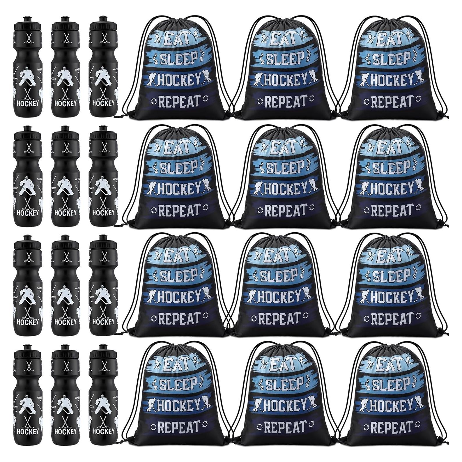 Set 12 Botellas de Agua Hockey sobre Hielo Talltalk 709ml
