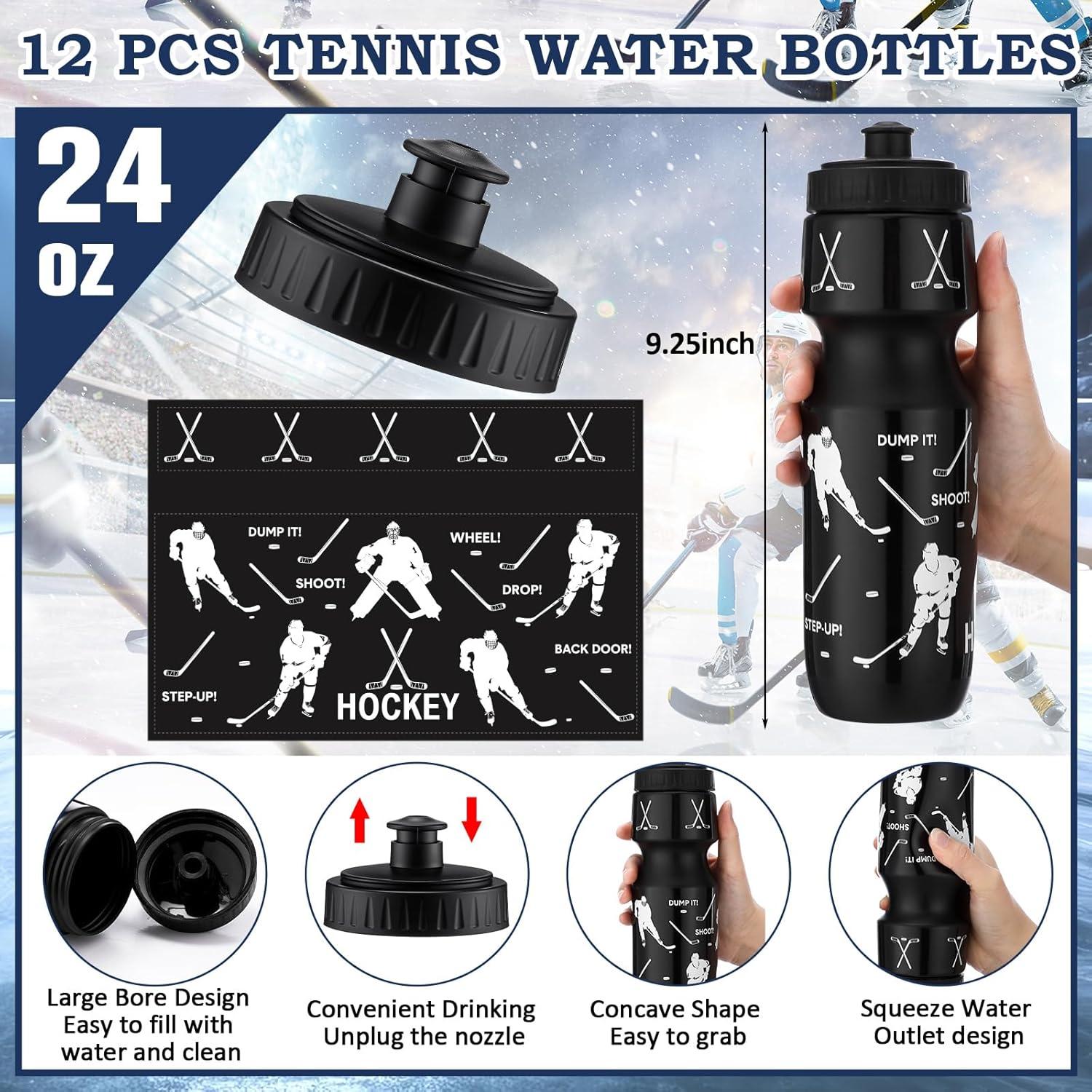 Set 12 Botellas de Agua Hockey sobre Hielo Talltalk 709ml