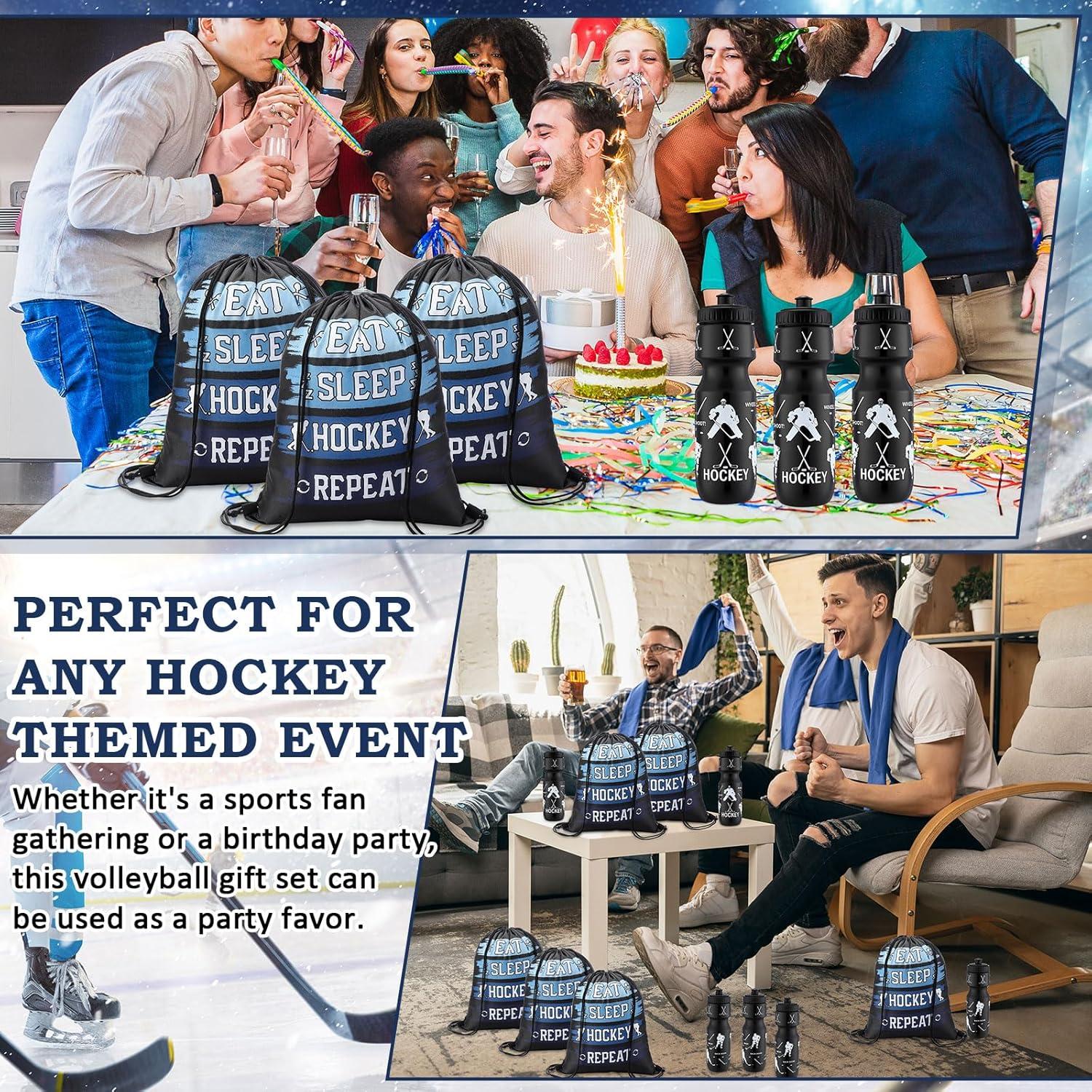 Set 12 Botellas de Agua Hockey sobre Hielo Talltalk 709ml