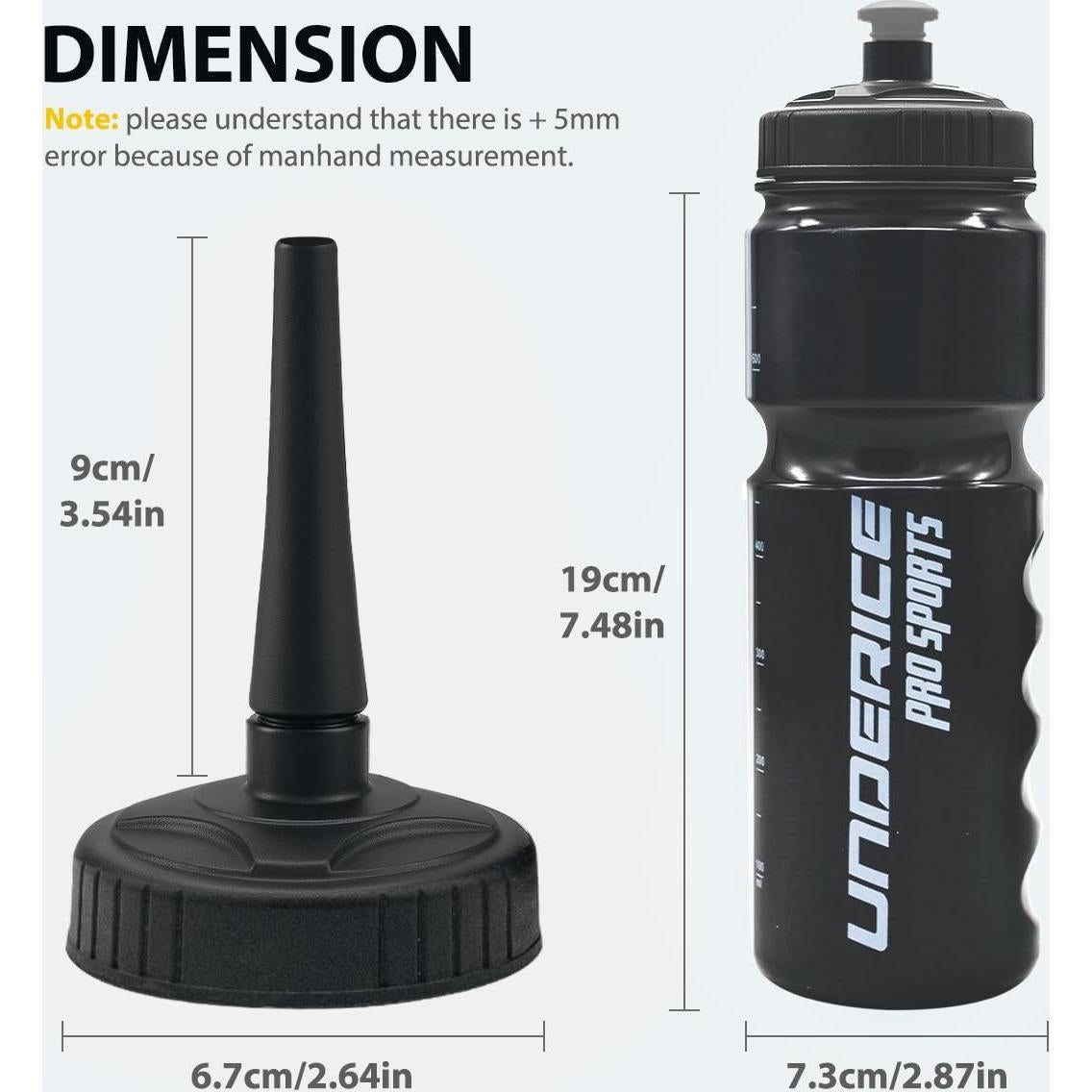 Botella de Agua UICE 750ml 2 Pack a Prueba de Fugas