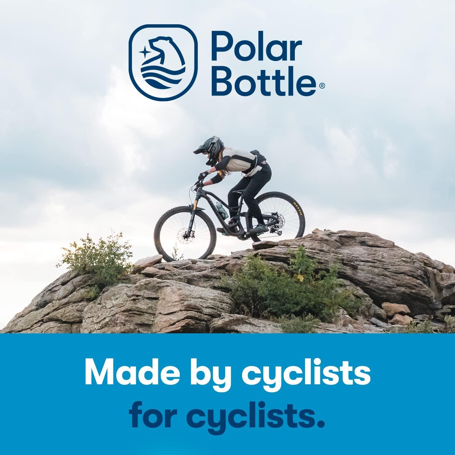 Botella de Agua Aislada Polar Bottle 20 Oz Azul para Ciclismo