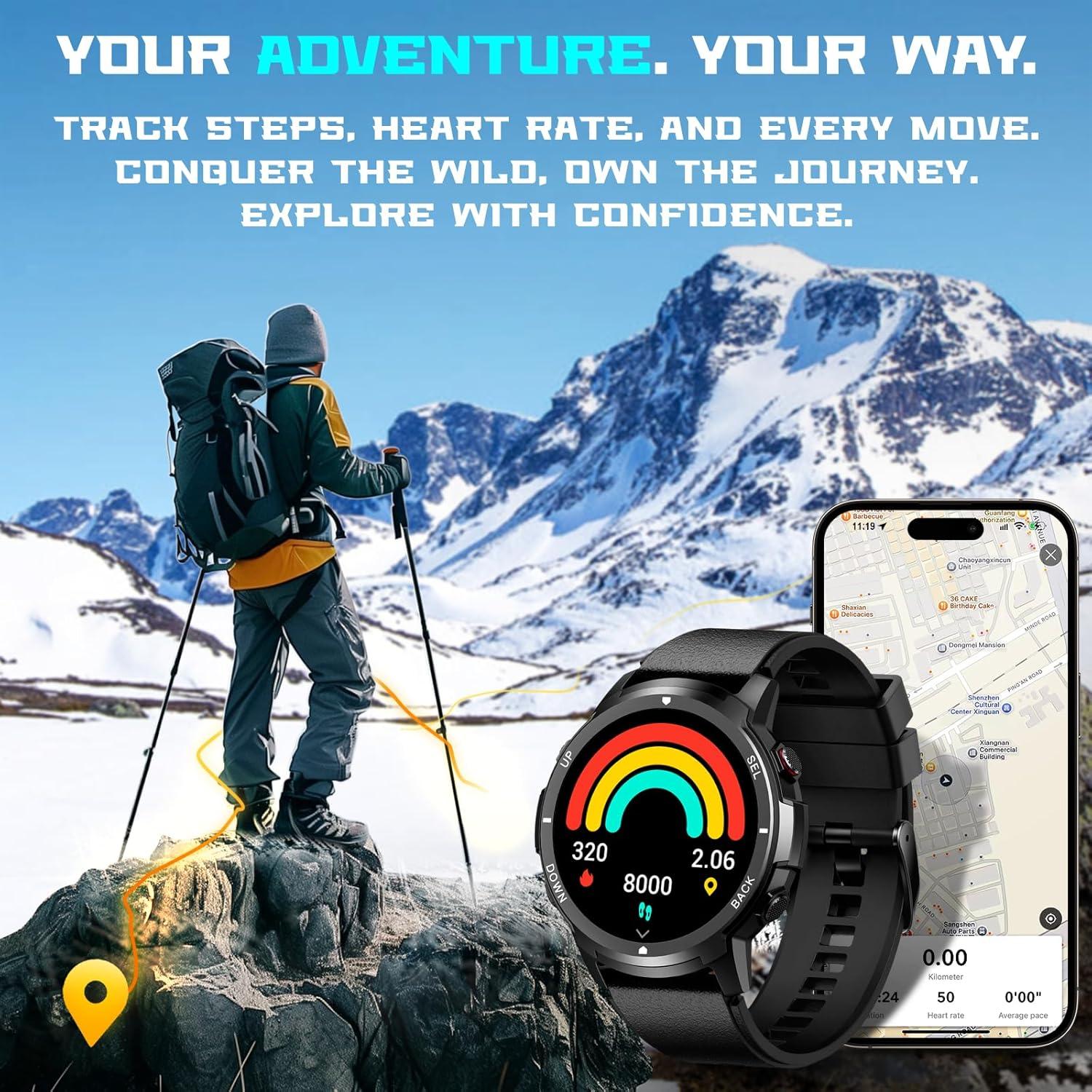 Reloj Inteligente Paybay S52V2 Negro 1.43" IP68 Bluetooth