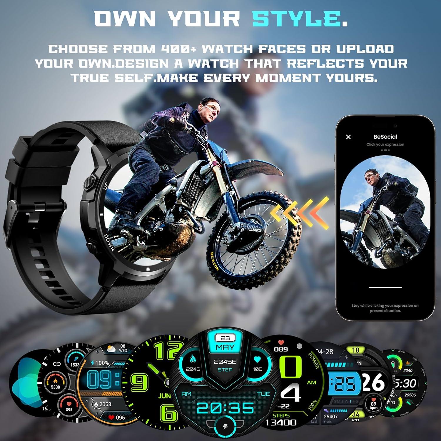 Reloj Inteligente Paybay S52V2 Negro 1.43" IP68 Bluetooth