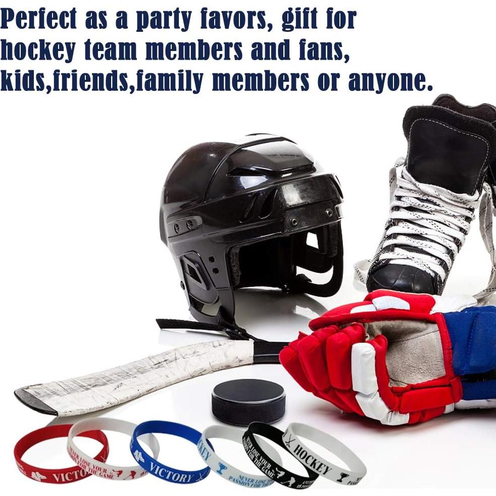 36 Pulseras Motivacionales de Silicona Hockey CupaPlay