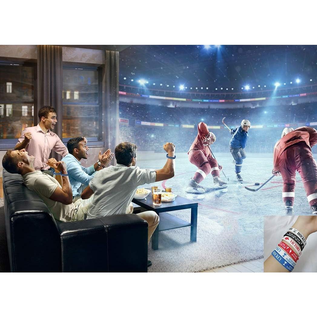 36 Pulseras Motivacionales de Silicona Hockey CupaPlay