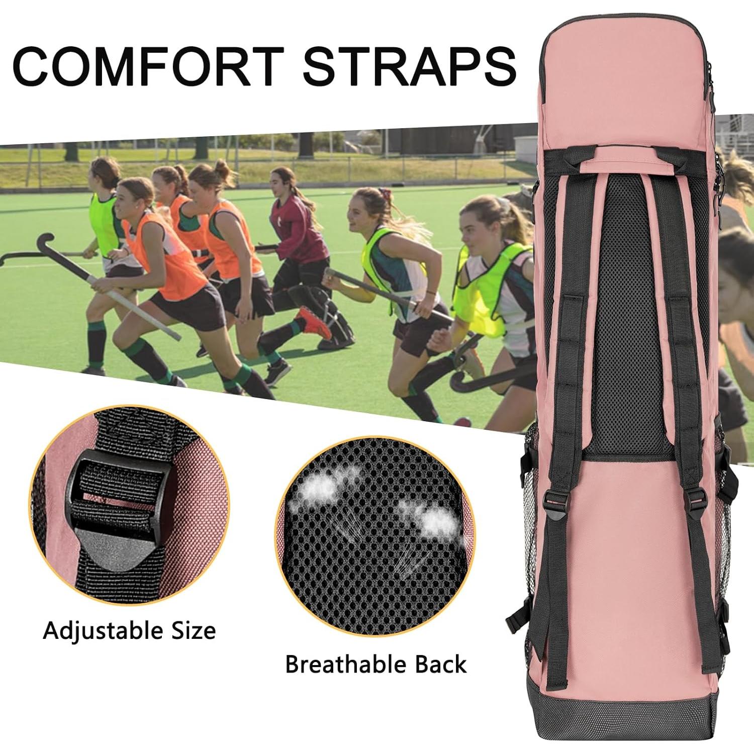 Bolsa de Hockey sobre Césped Goloni Rosa 50L con Compartimento