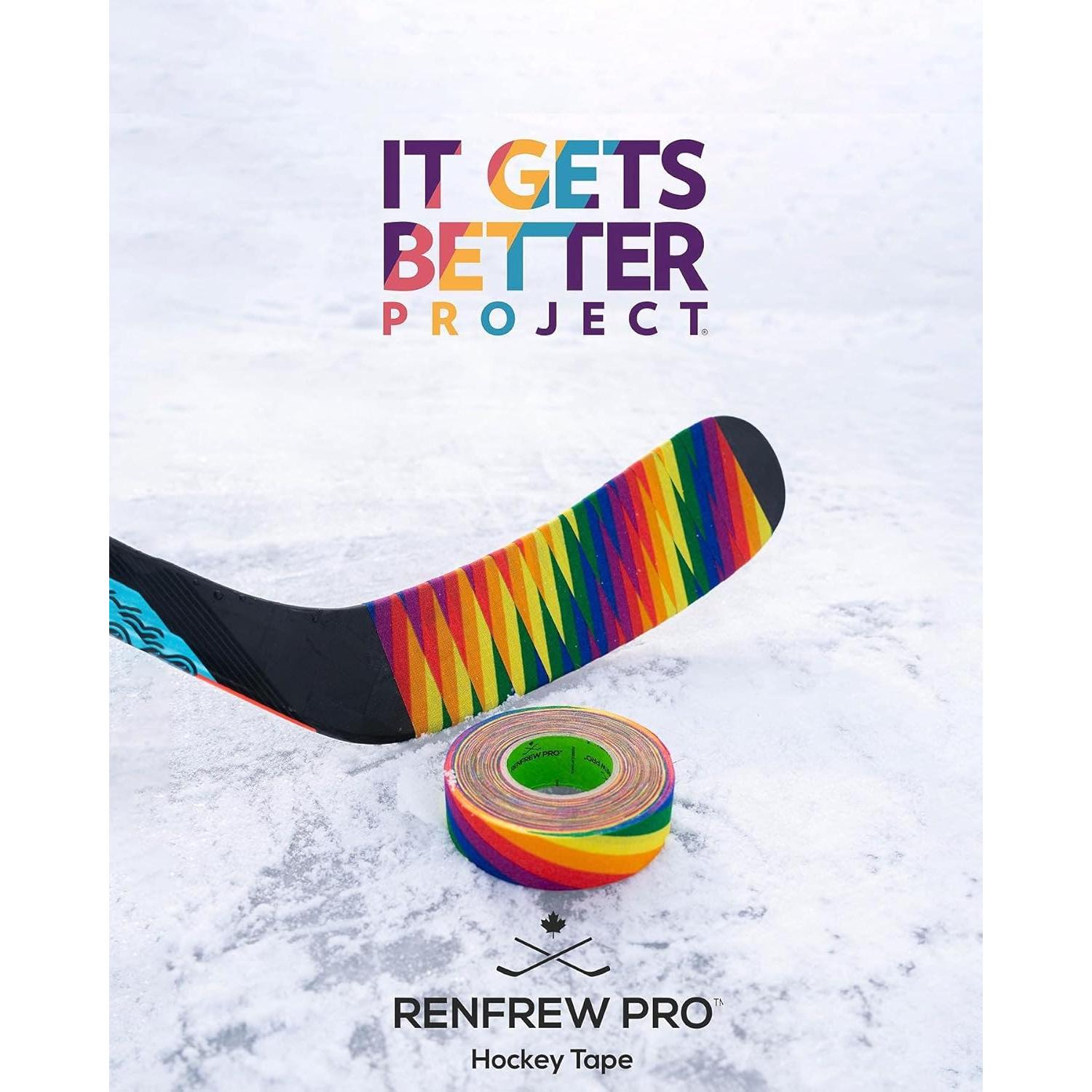 Cinta de Hockey Renfrew Pro Arcoíris 24mm x 18m