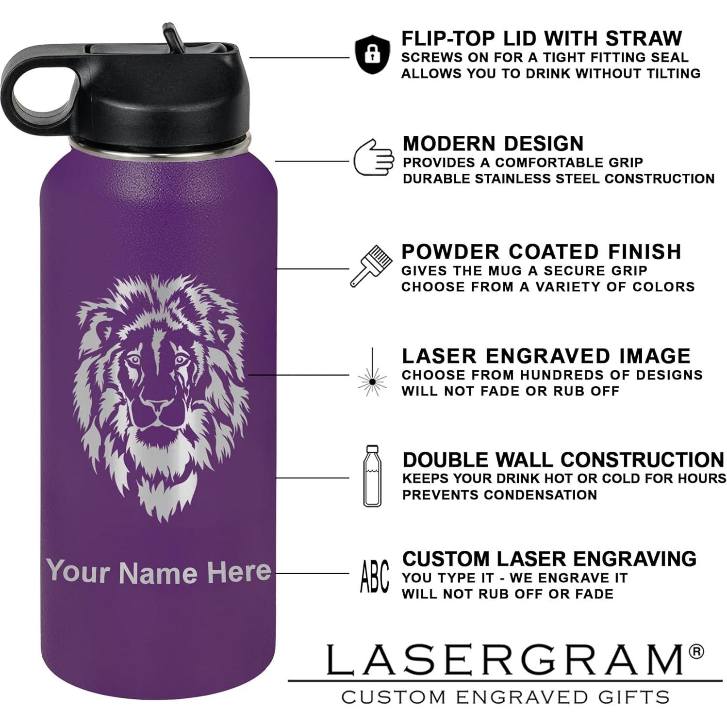 Botella de Agua Personalizada LaserGram 950ml Acero Inoxidable
