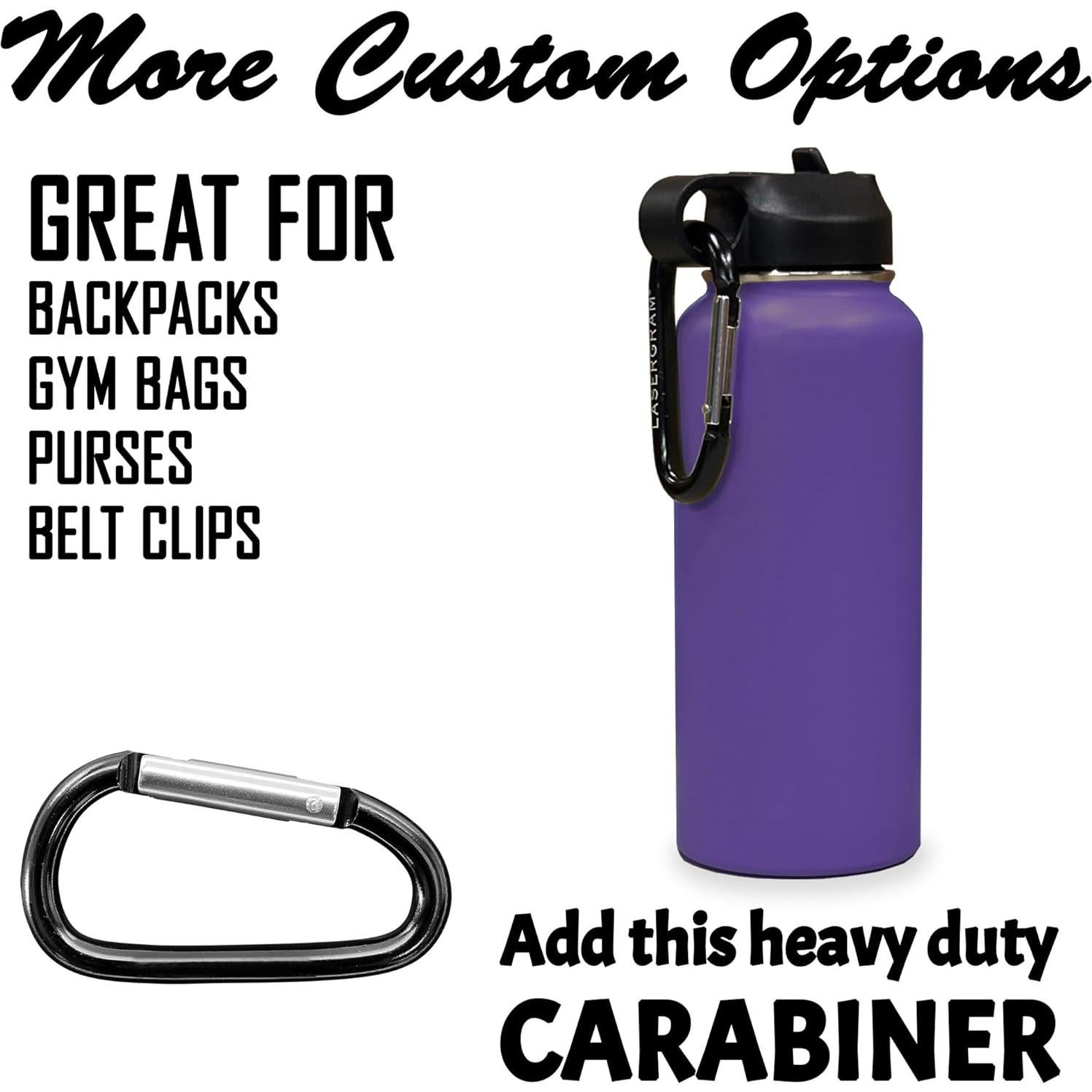 Botella de Agua Personalizada LaserGram 950ml Acero Inoxidable