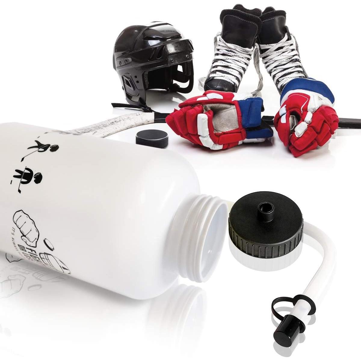 Botella de Agua Deportiva SolForis 1L Blanca a Prueba de Fugas