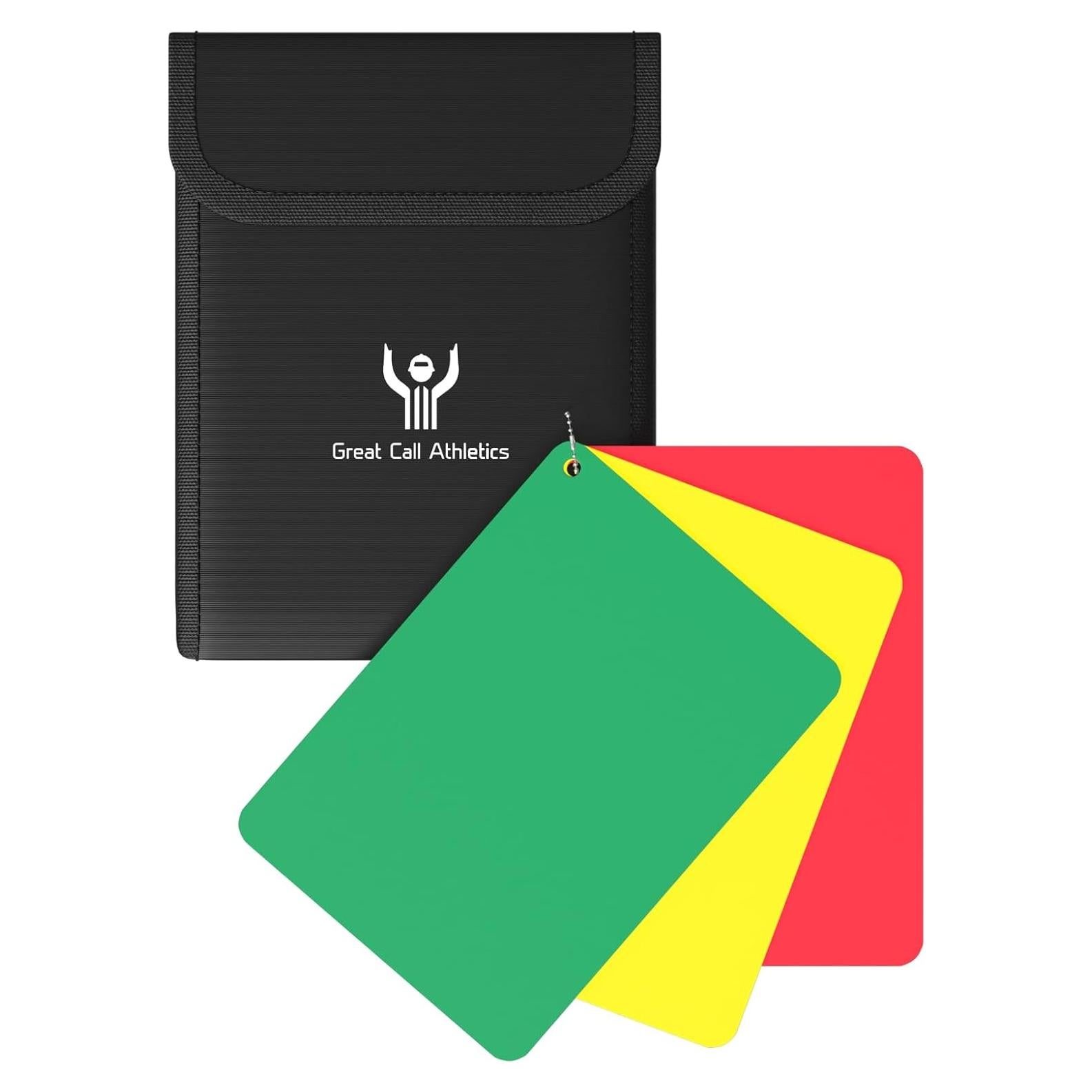 Set de Tarjetas de Penalización Great Call Athletics - Rojo, Amarillo, Verde con Estuche