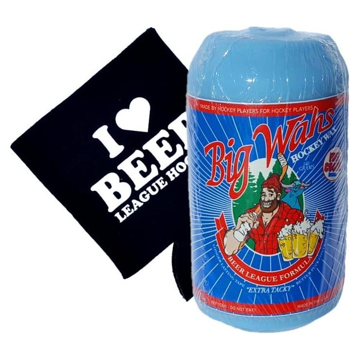Cera de Hockey Big Wah's Beer Leaguer 140g con Coozie