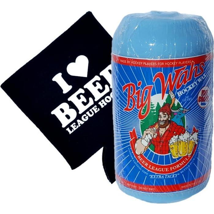 Cera de Hockey Big Wah's Beer Leaguer 140g con Coozie